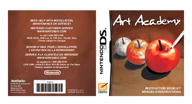 manual for Art Academy (DSi Enhanced)